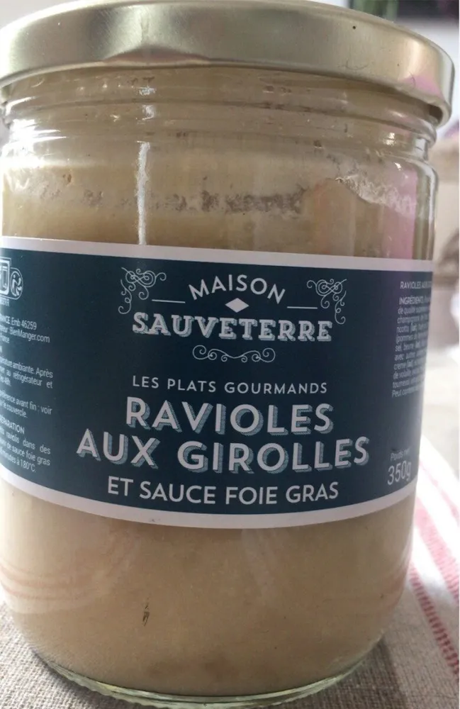 Ravioles aux girolles et sauce foie gras