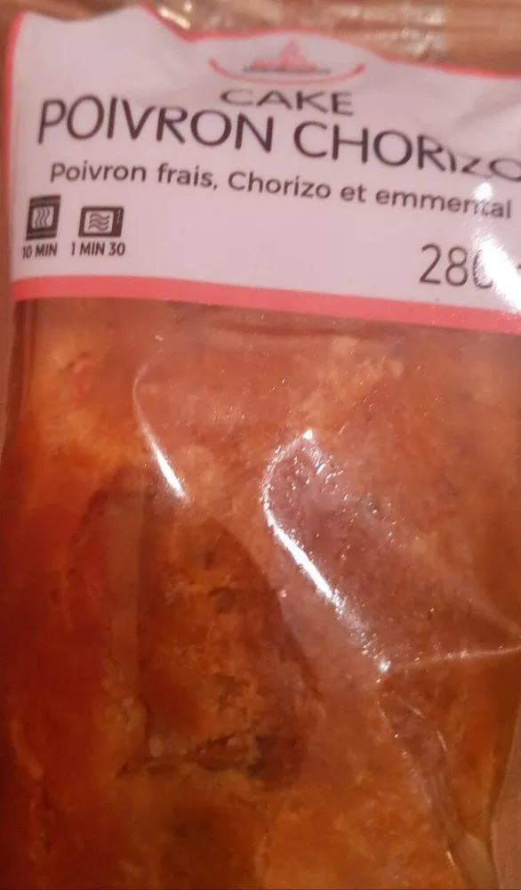 Cake chorizo poivrons