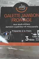 Galette jambon fromage