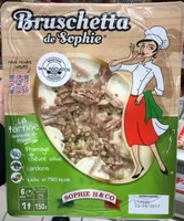 Bruschetta de Sophie Fromage de chèvre affiné Lardons