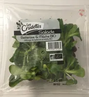 Salade bettrave et mache bio