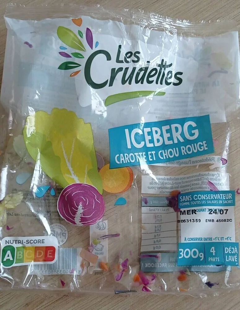 Iceberg carottes chou rouge