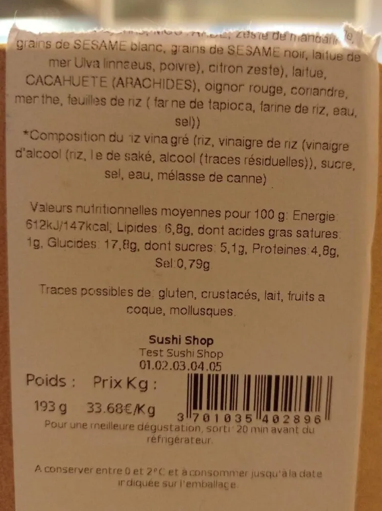 Rouleau de printemps saumon