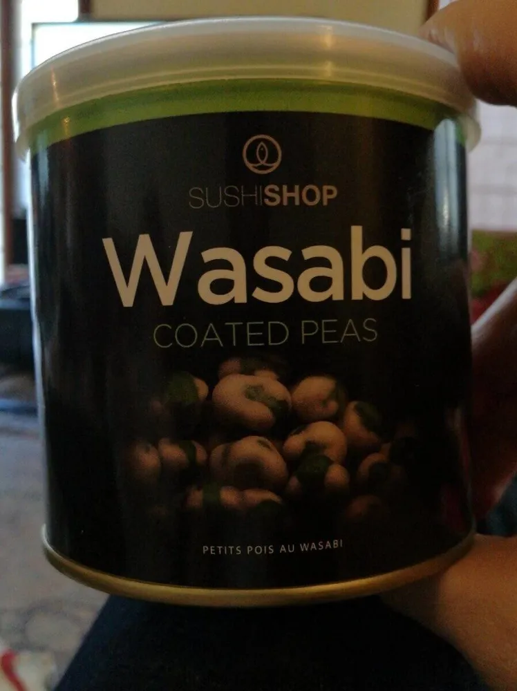 Wasabi coated peas