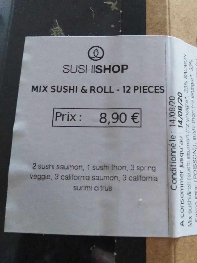 Mix sushi roll