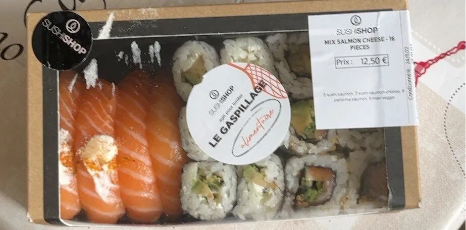 Mix salmon cheese