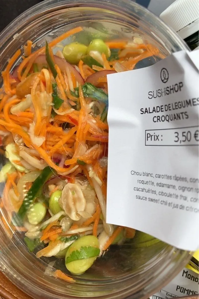 Salade de legumes croquants