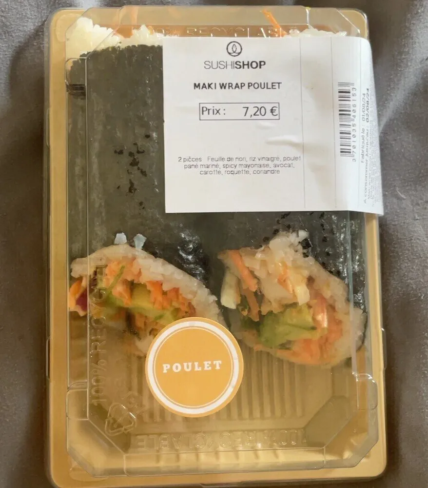 maki wrap poulet