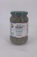 CORNICHONS BRAVO HUGO TRES FINS VINAIGRE 350 G, 185g égoutté
