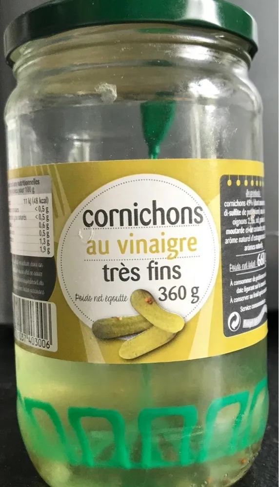 Cornichons au vinaigre très fins