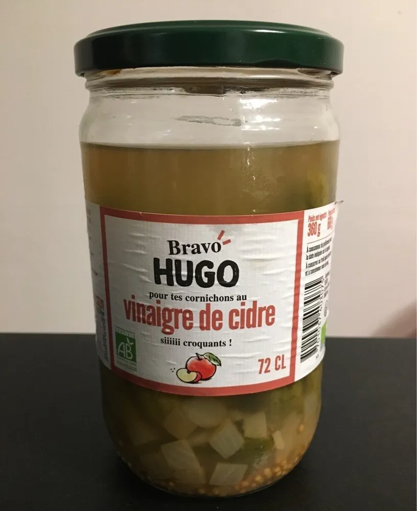 Cornichons au vinaigre de cidre
