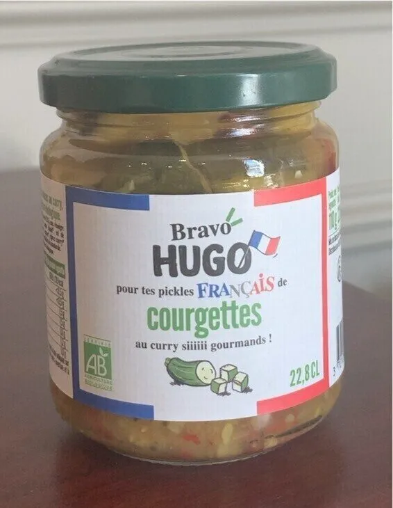 Pickles de courgettes au curry