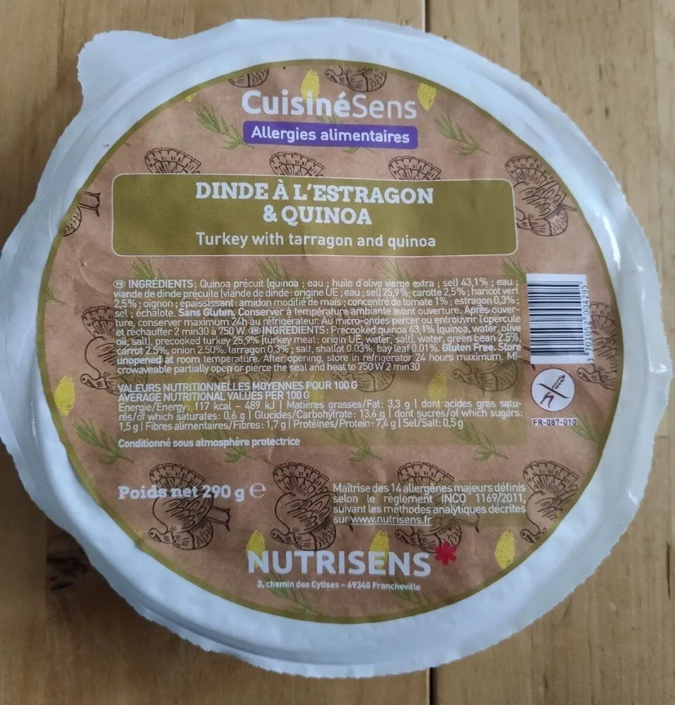 Dinde à l'estragon & Quinoa