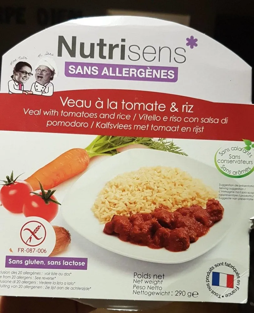 VEAU A LA TOMATE ET RIZ