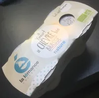 Le yaourt de chevre bio brassé nature