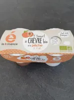 Yaourt de chèvre à la pêche de vigne