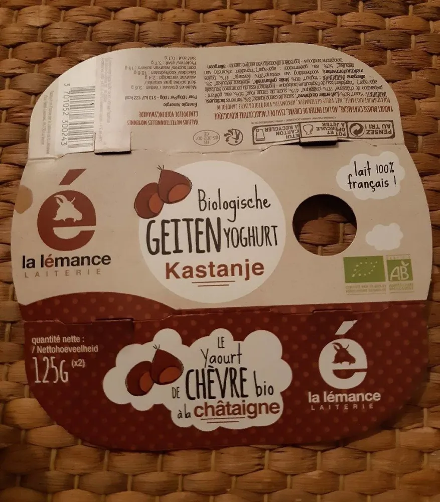 Yaourt de chèvre à la châtaigne