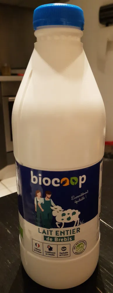 Lait brebis entier stérilisé bouteille1L