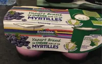 Yaourt Brassé de chevre sur lit de myrtilles