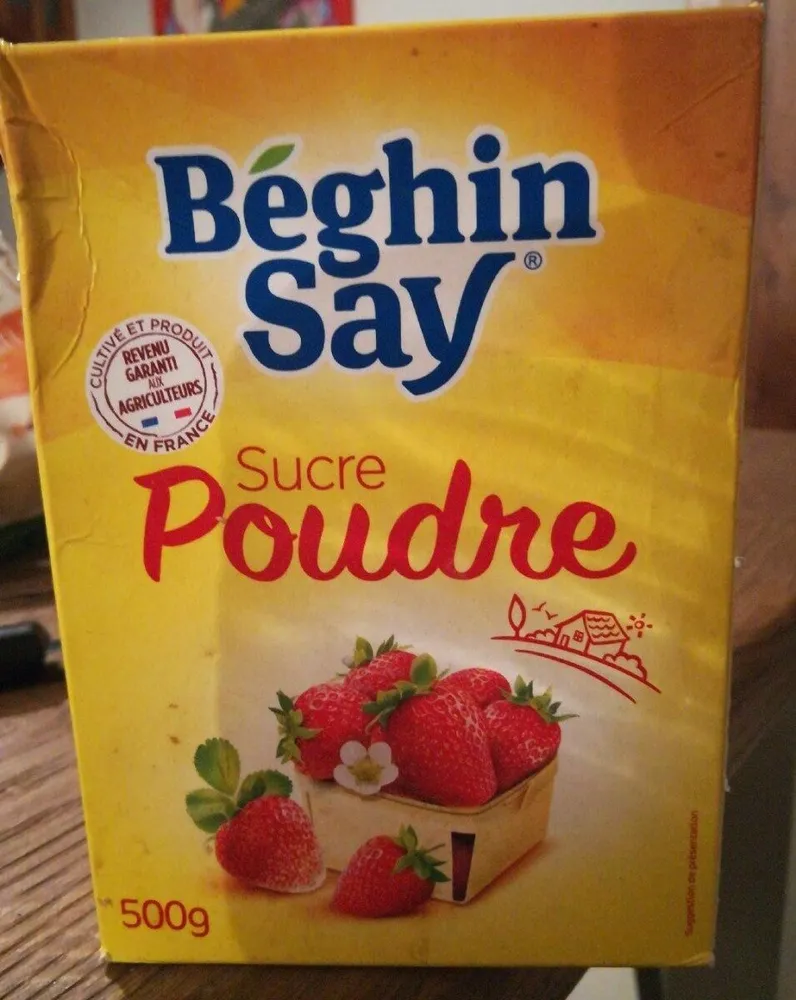 Sucre en poudre blanc