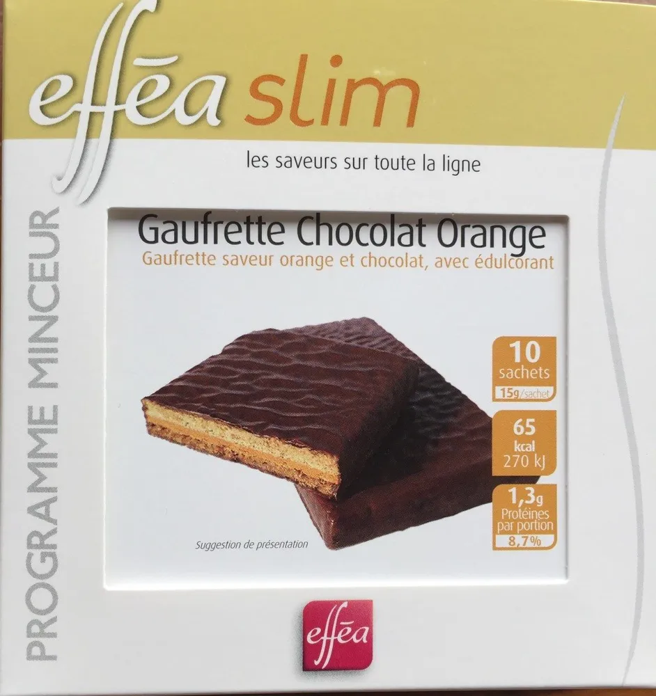 Gaufrette chocolat orange