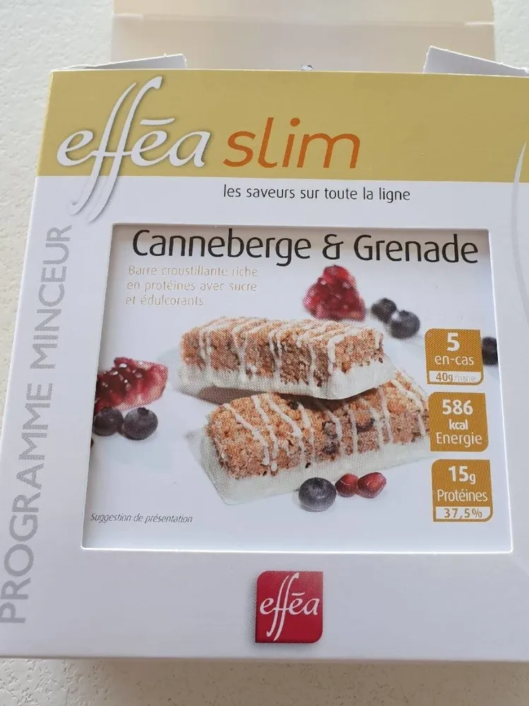 Barre croustillante canneberge grenade