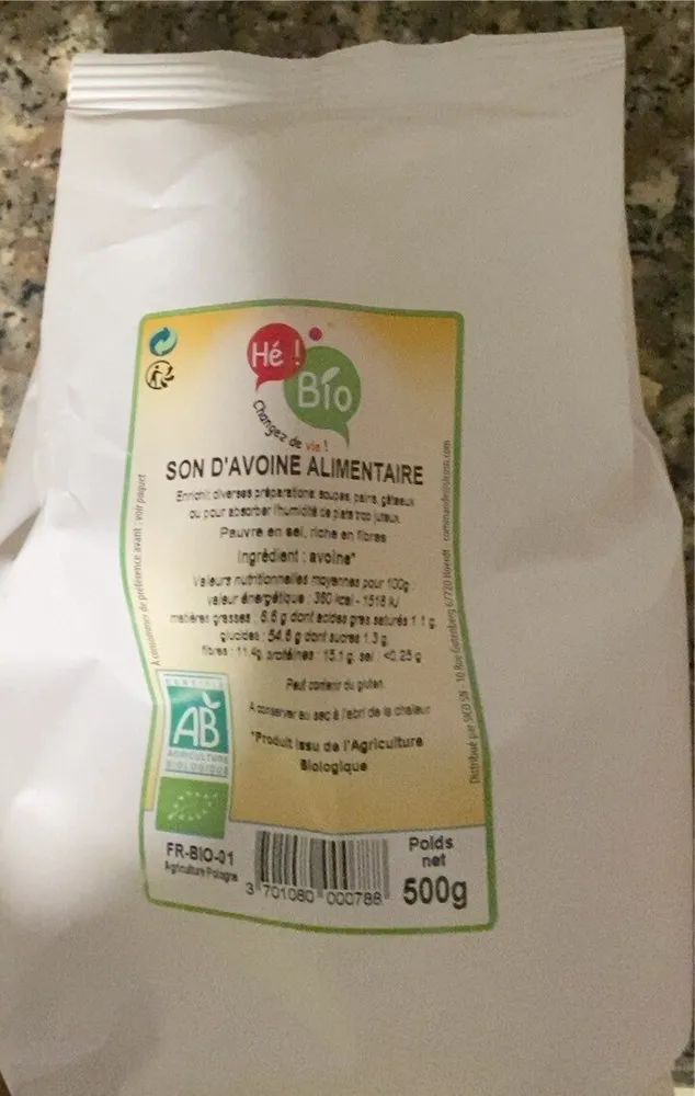 SON D’AVOINE ALIMENTAIRE