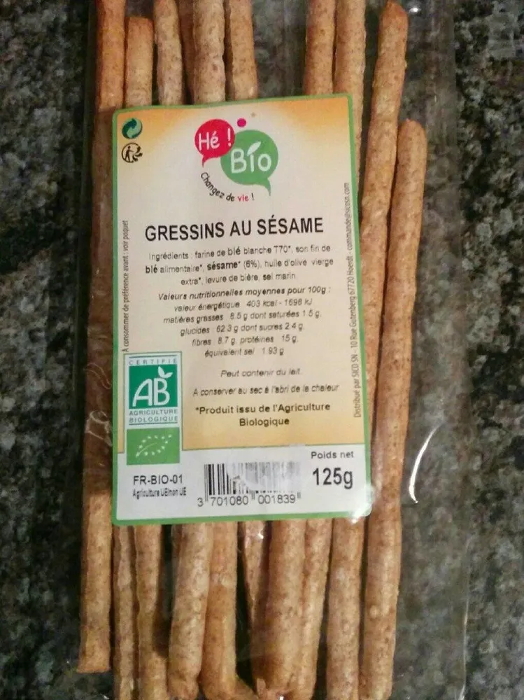 Gressins au sésame