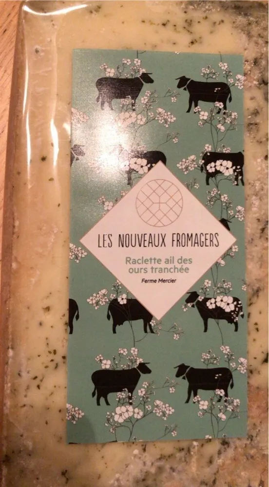 Raclette Ail des Ours tranchée