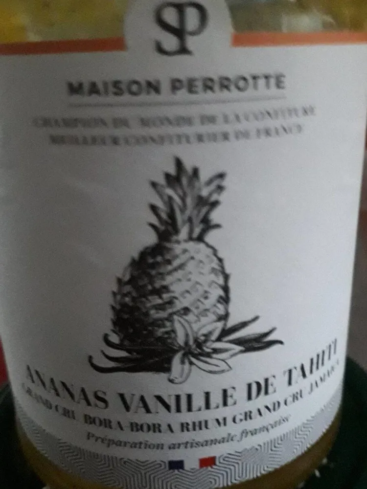 Confiture ananas vanille de tahiti