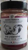 Confiture Framboise Abricot Pêche jaune