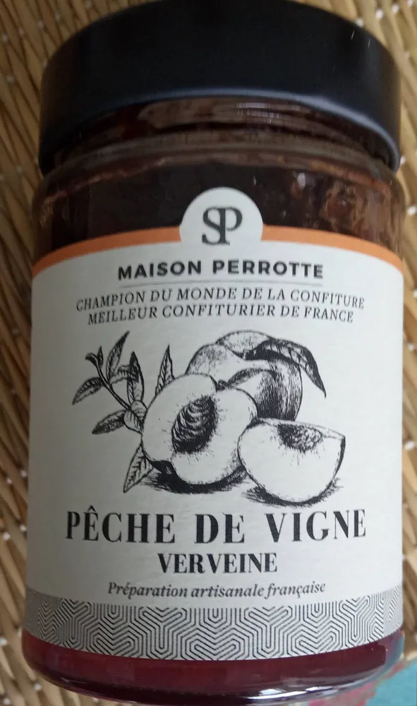 Confiture pêche de vigne