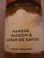Confiture mangue, passion et safran de Savoie