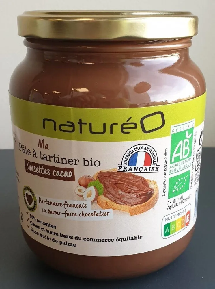 Ma Pâte à tartiner bio Noisettes Cacao