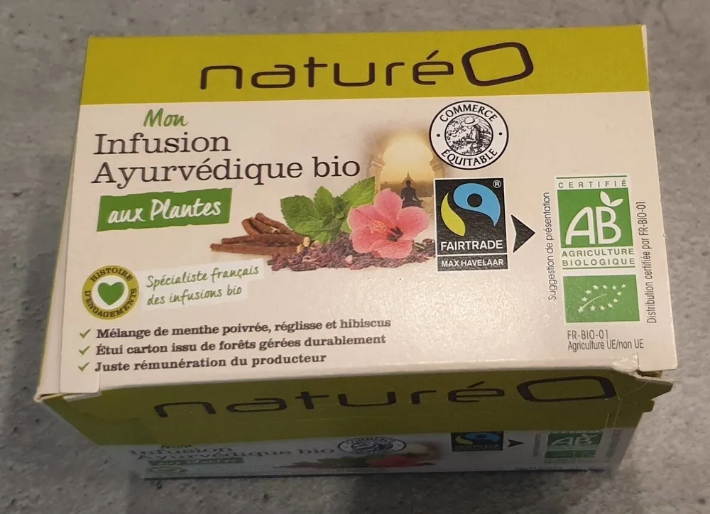 Infusion ayurvédique équitable aux plantes