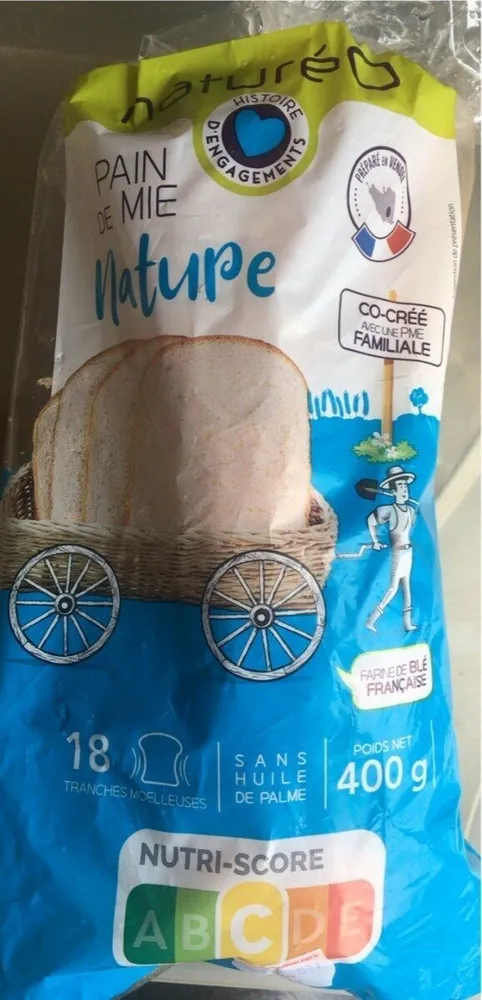 Pain de mie nature