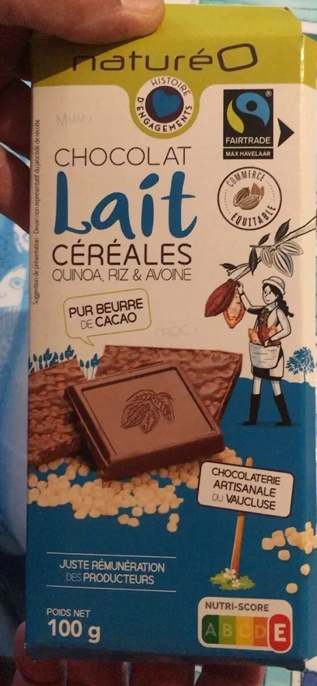 chocolat lait ceteales