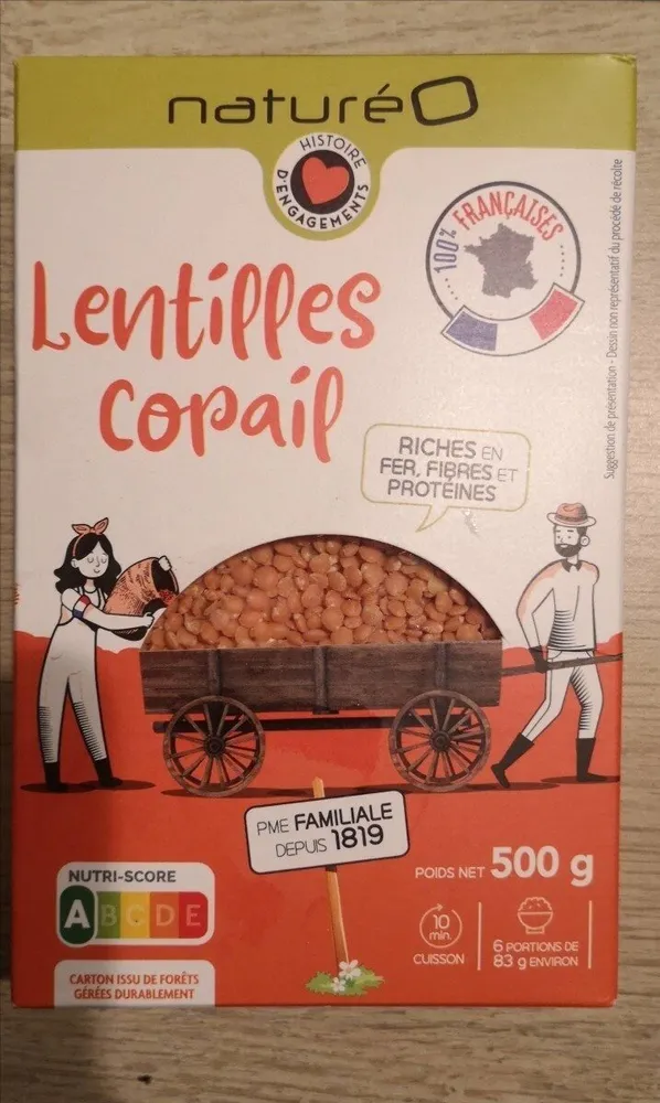 Lentilles corail