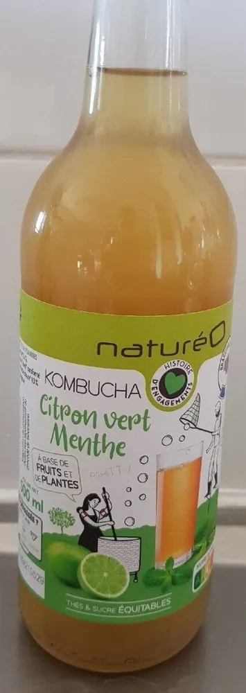Kombucha citron vert menthe