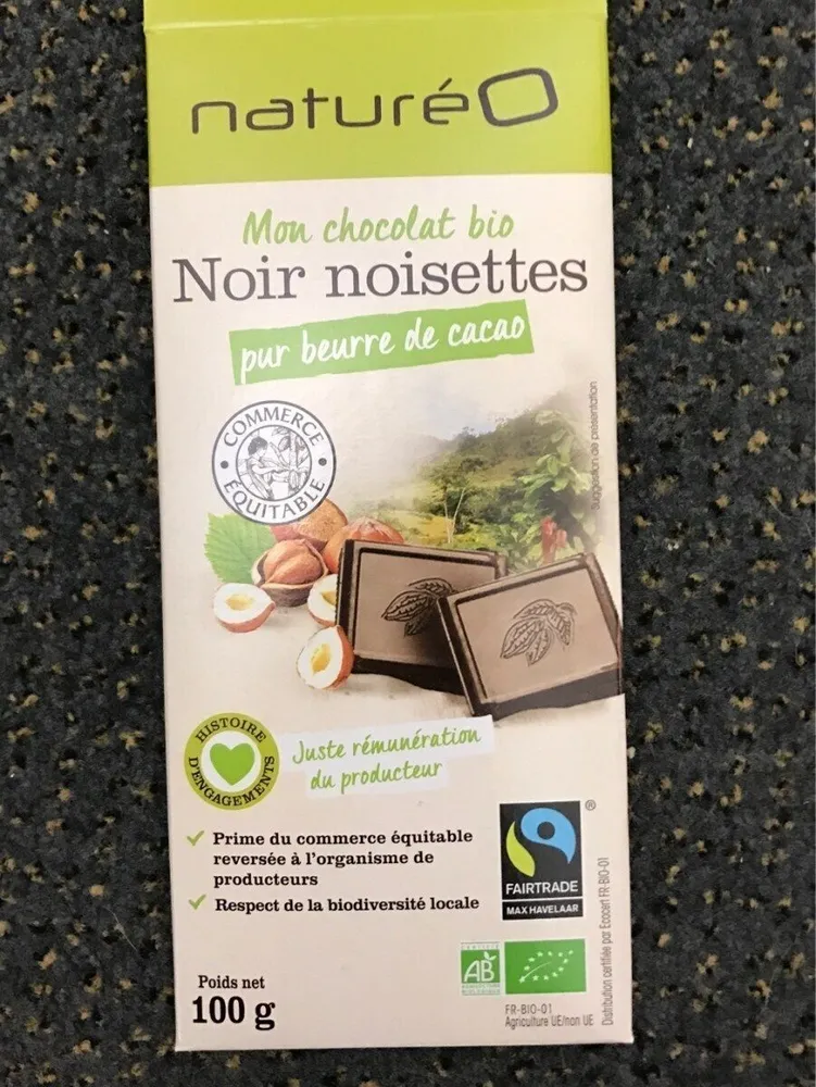 Chocolat noir noisettes