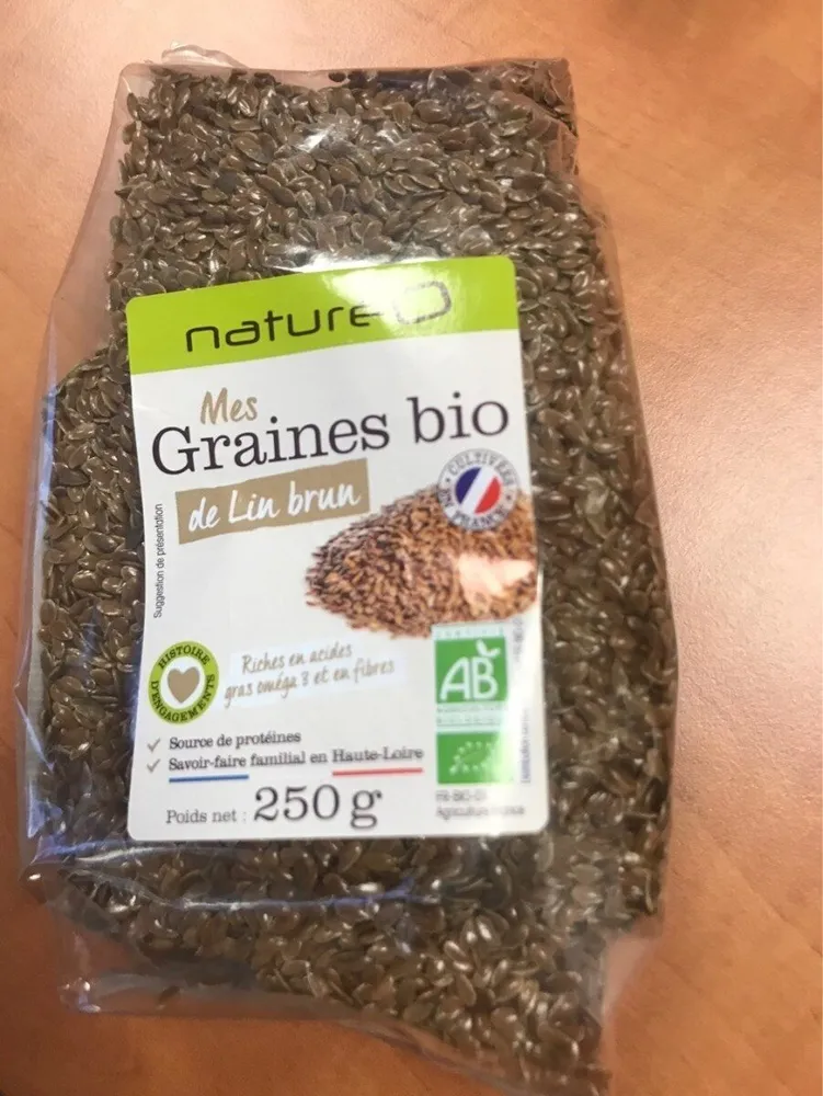 Graines de lin brun