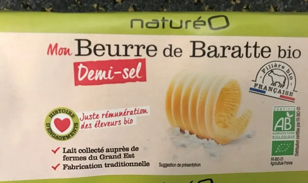Beurre de baratte demi-sel
