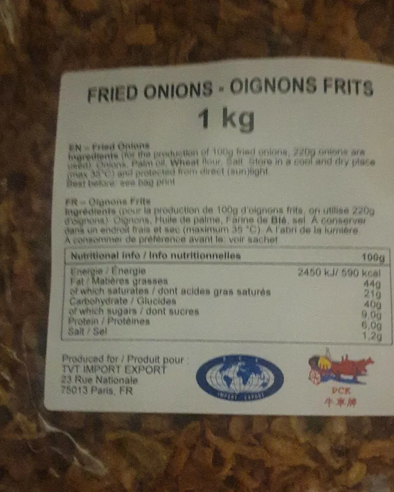 Fried onions