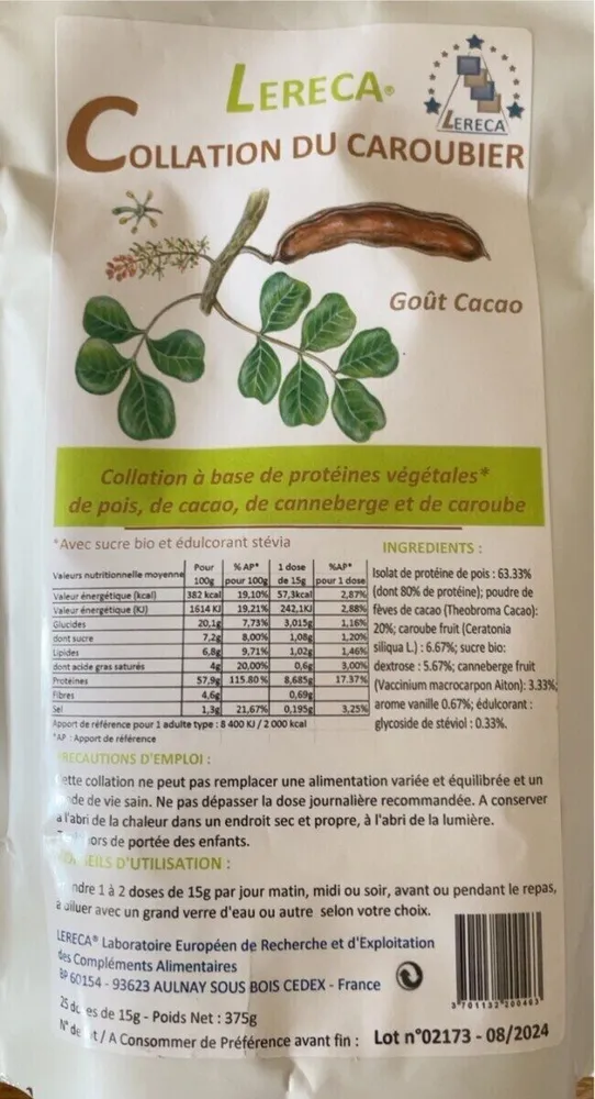 Collation du  caroubier