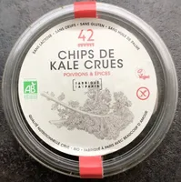 Chips de kale crues  poivrons et epices