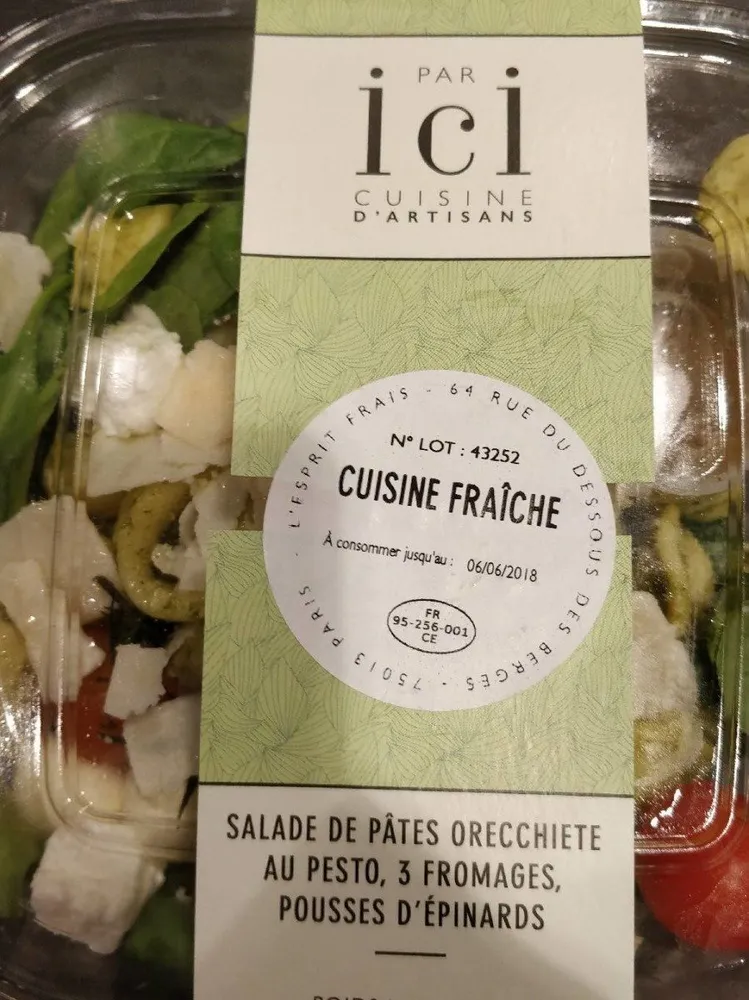 Salade de pâtes orecchiete au pesto