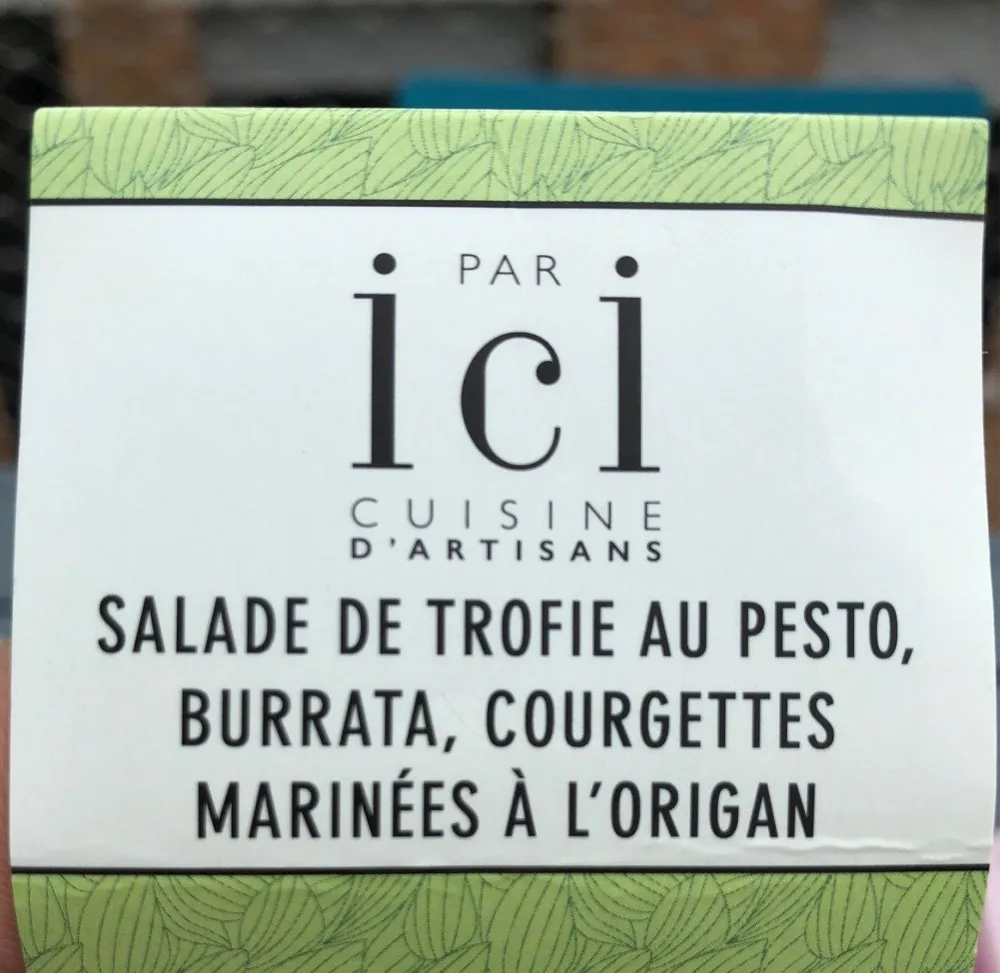 Salade au pesto