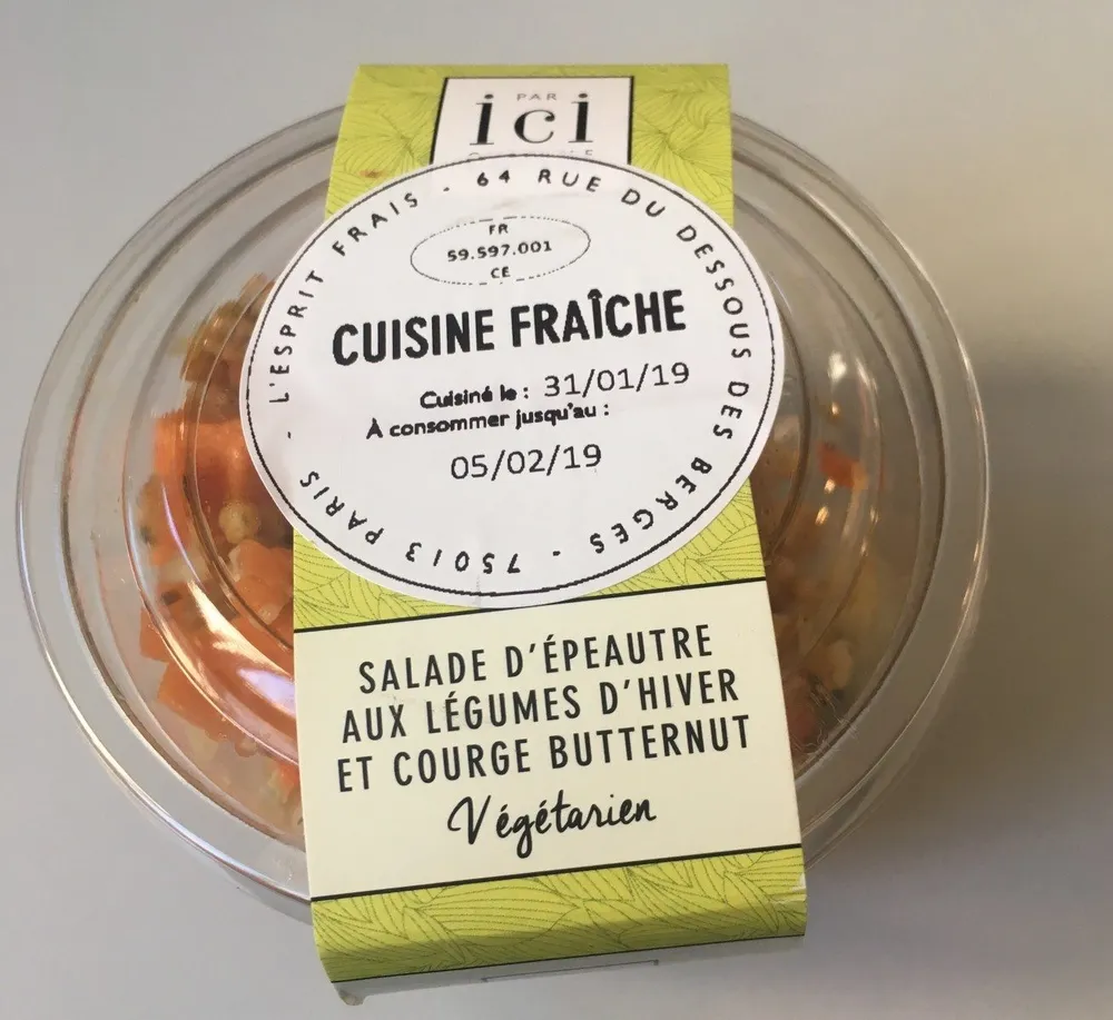 Salade d'épeautre aux légumes d'hiver et courge butternut