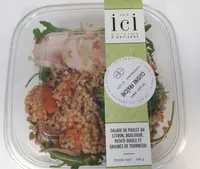 Salade de poulet, boulgour, patate douce
