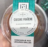 Conchiglie aux legumes grilles